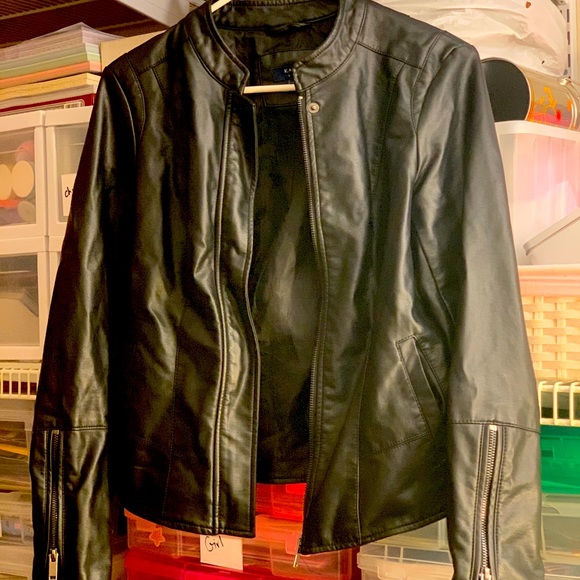 kaari blue leather jacket